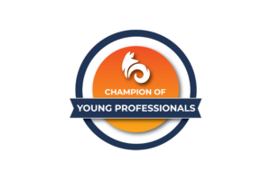 Fox Cities Chamber of Commerce Champion of Young Professionals award badge awarded to RGL.
